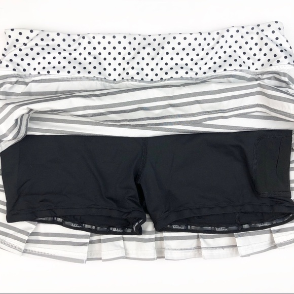 Lululemon Run Pace Setter Skirt Twin Stripe 10 - Picture 5 of 8